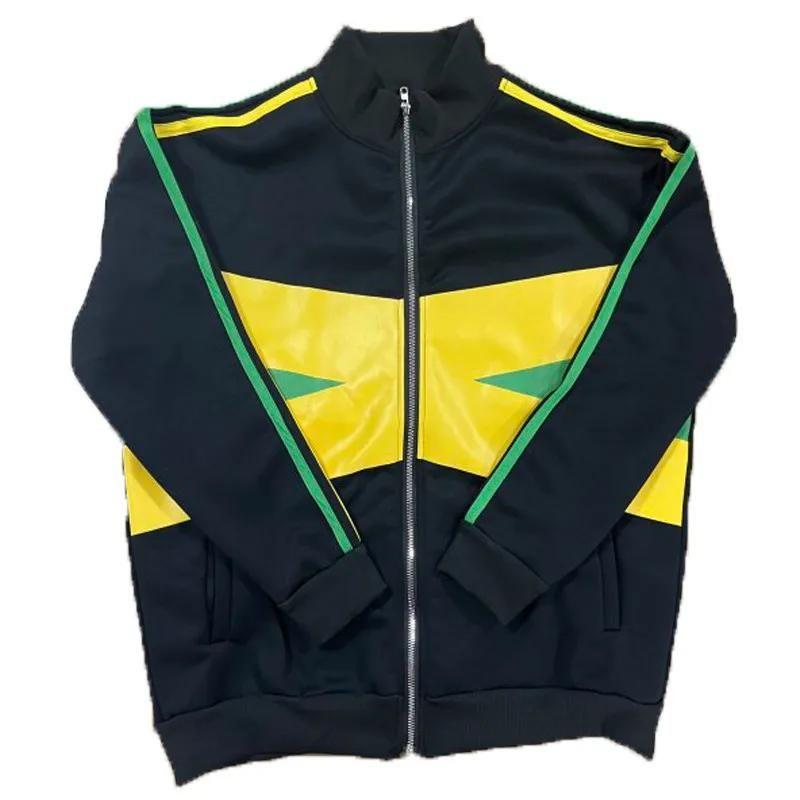 ジャケット・アウター y2k vintage jacket Jaqueta Vintage Y2K Estilo Jamaica Com Zíper Bordado Para